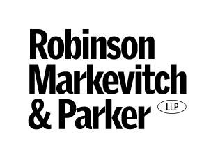Robinson Markevitch LLP official law firm logo featuring modern typography.